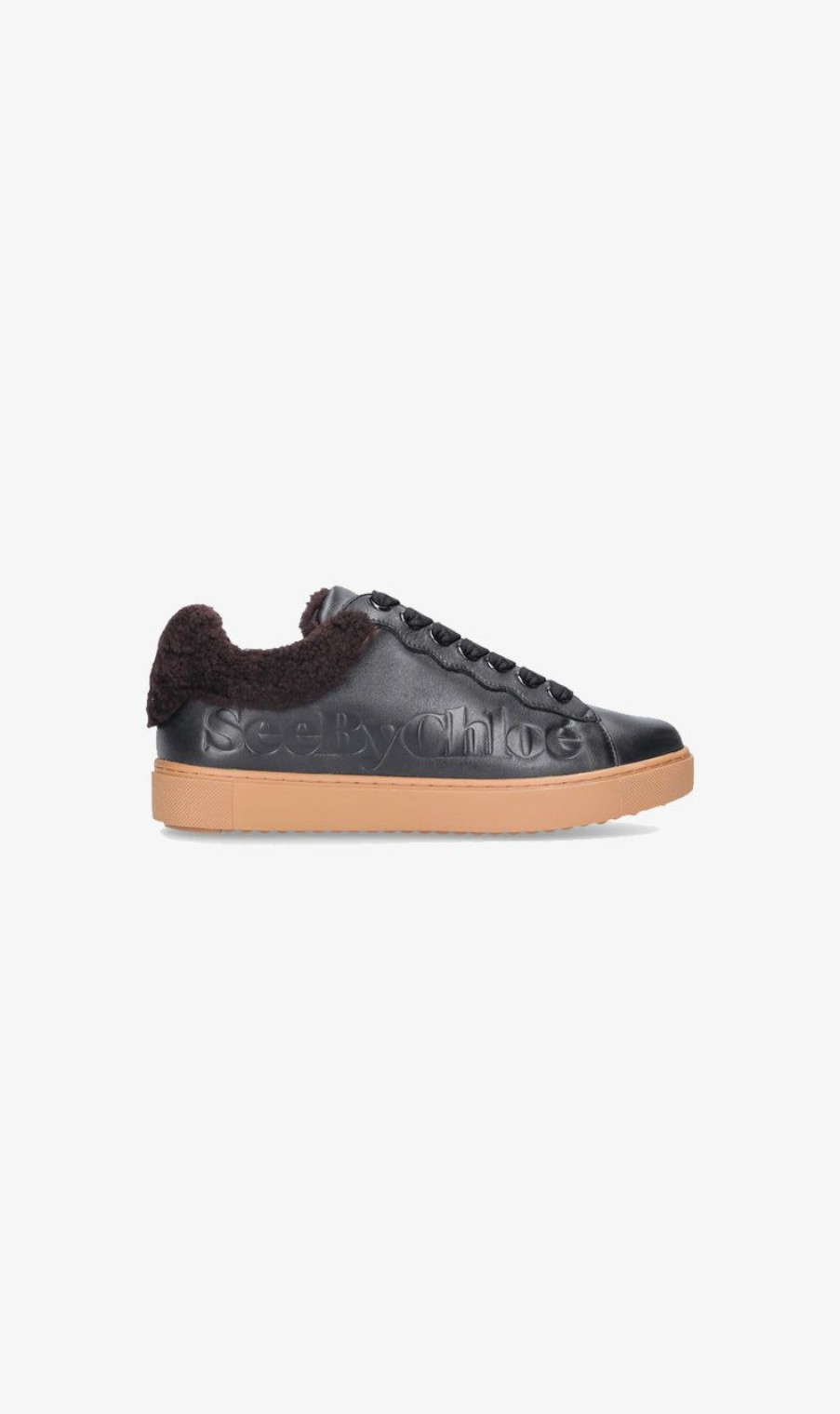 Sneakers * | See By Chloe | Essie Sneaker Shearling Nero Misc