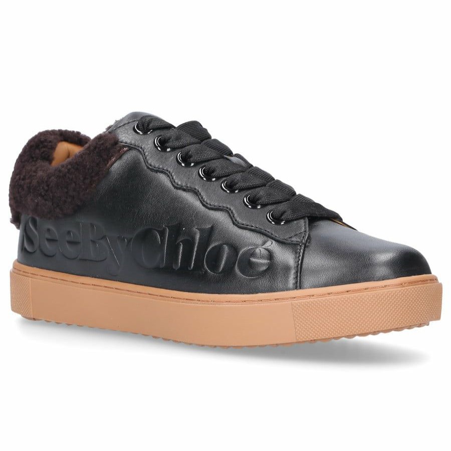 Sneakers * | See By Chloe | Essie Sneaker Shearling Nero Misc