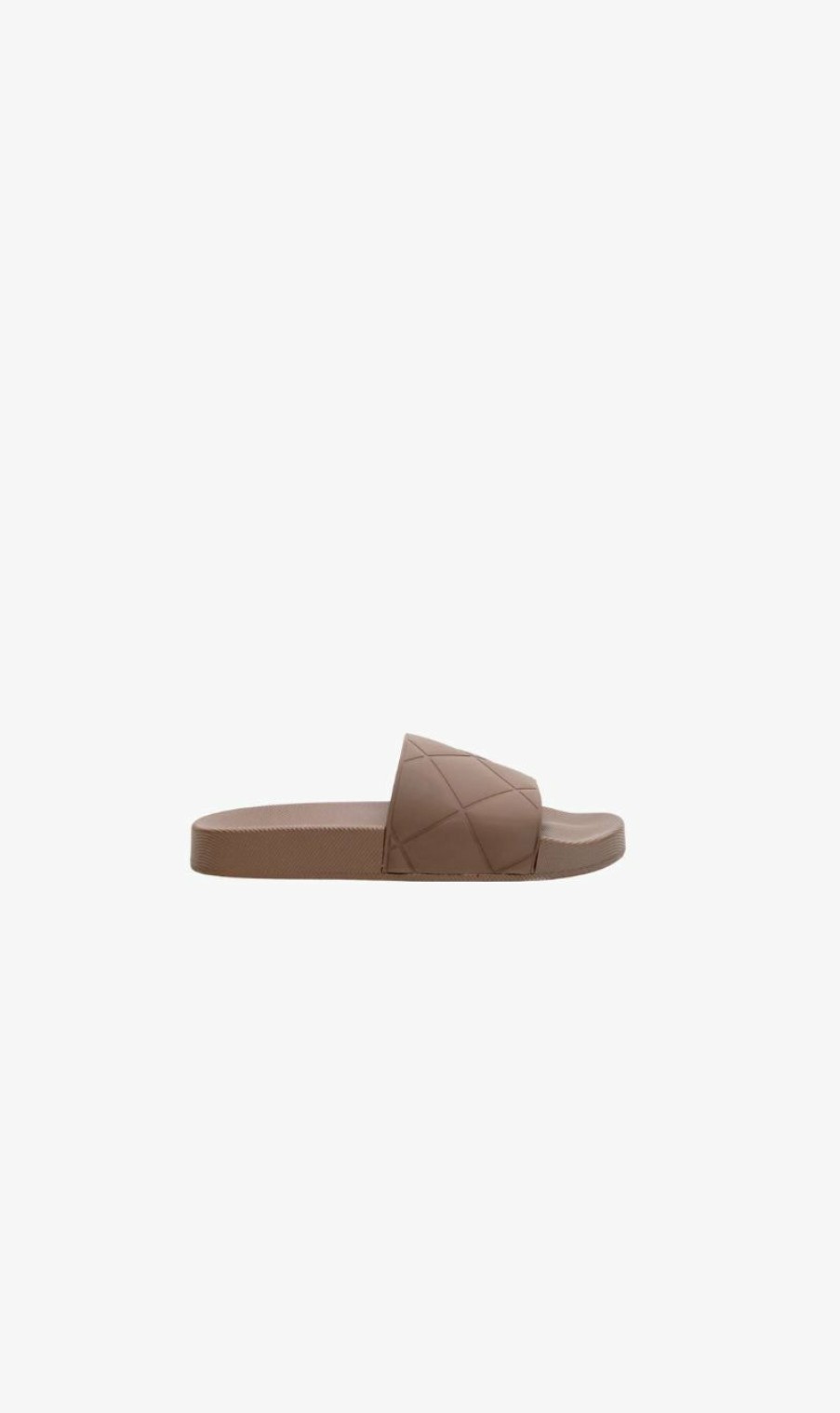 Sandals * | La Tribe | Rubber Pool Slide Mocha Brown