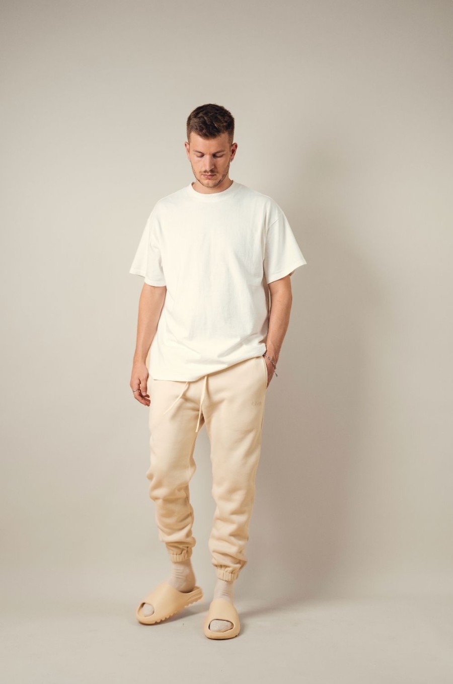 Menswear * | Kore Studios | Macleay Track Pant Sand Beige