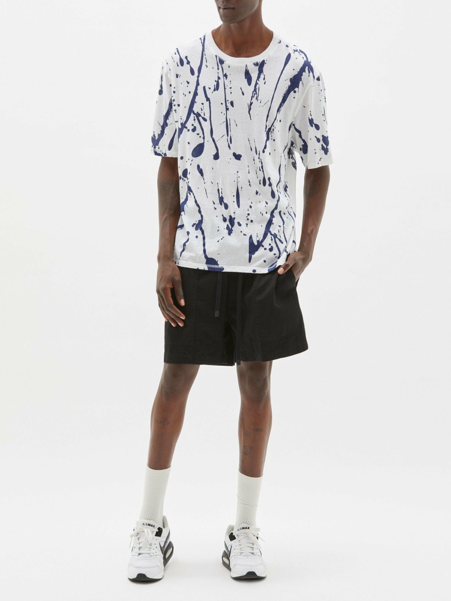 Menswear * | Bassike Mens | Beach Cotton Short Black