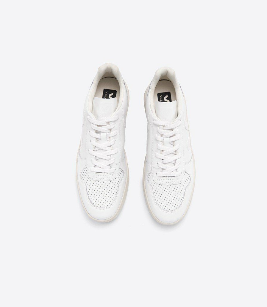 Sneakers * | Veja | V-10 Leather Sneakers Extra White