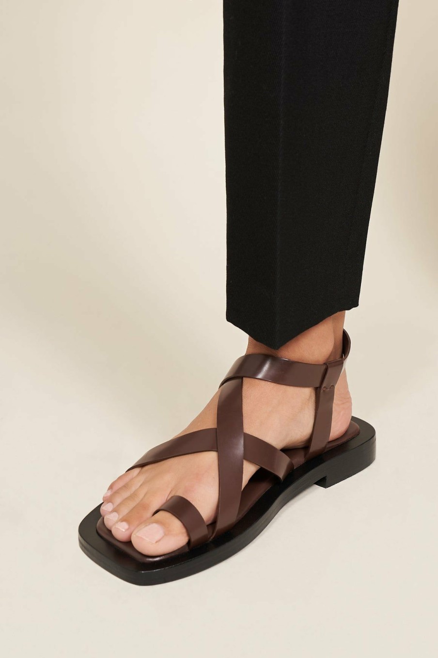 Sandals * | A.Emery | Spargi Sandal Chocolate Brown