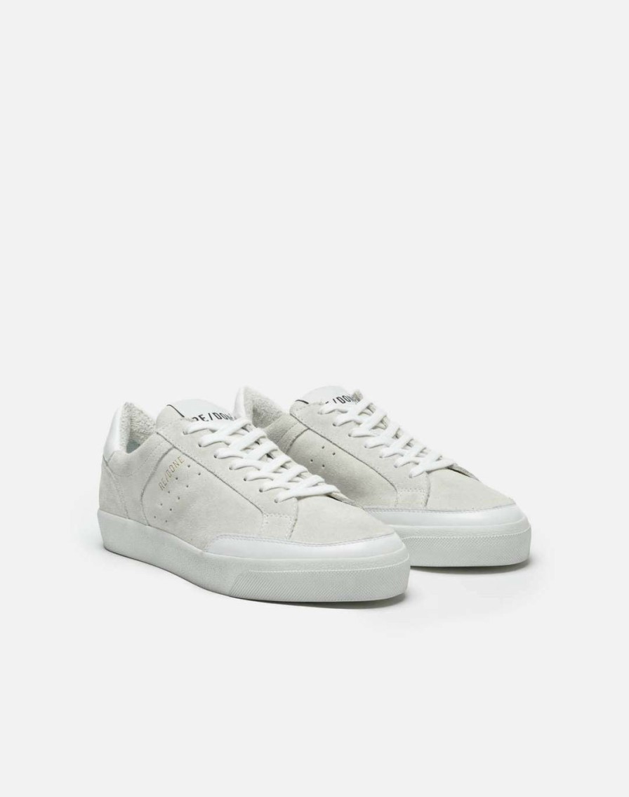 Sneakers * | Re/Done | Skate Shoe Suede White