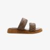 Sandals * | La Tribe | Double Strap Braided Slide Walnut