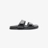 Sandals * | La Tribe | Double Strap Slide Black