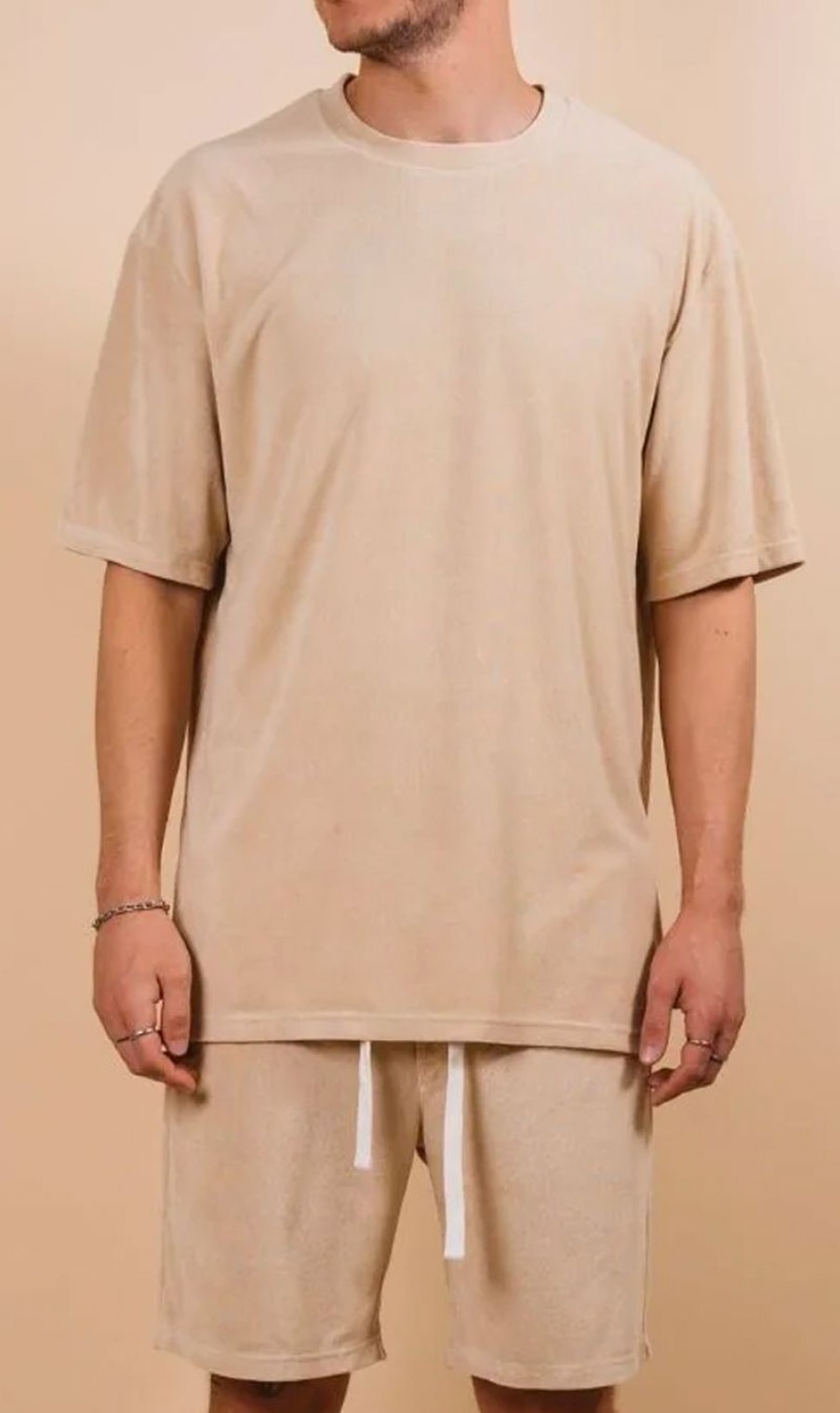 Menswear * | Kore Studios | Terry Cruise Tee Beige