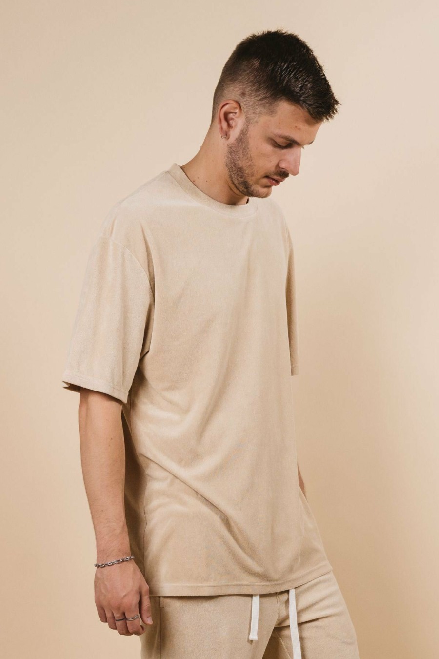 Menswear * | Kore Studios | Terry Cruise Tee Beige