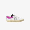 Sneakers * | Philippe Model | Prsx Collier Glitter Blanc Violet Purple