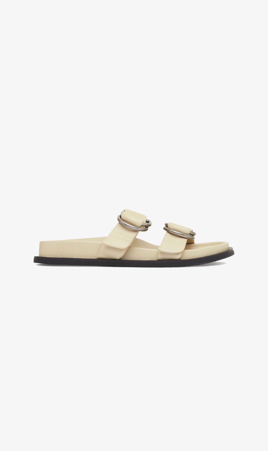 Sandals * | St Agni St. Agni | Ring Detail Slide Ecru Off-White