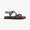 Sandals * | La Tribe | Plaited Sandal Chocolate Brown