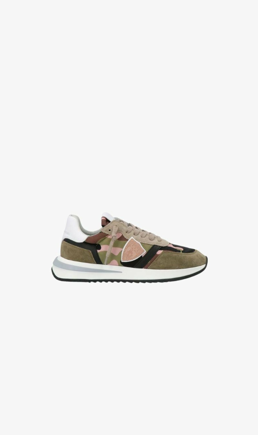 Sneakers * | Philippe Model | Tropez 2.1 Camouflage Militaire Rose Misc