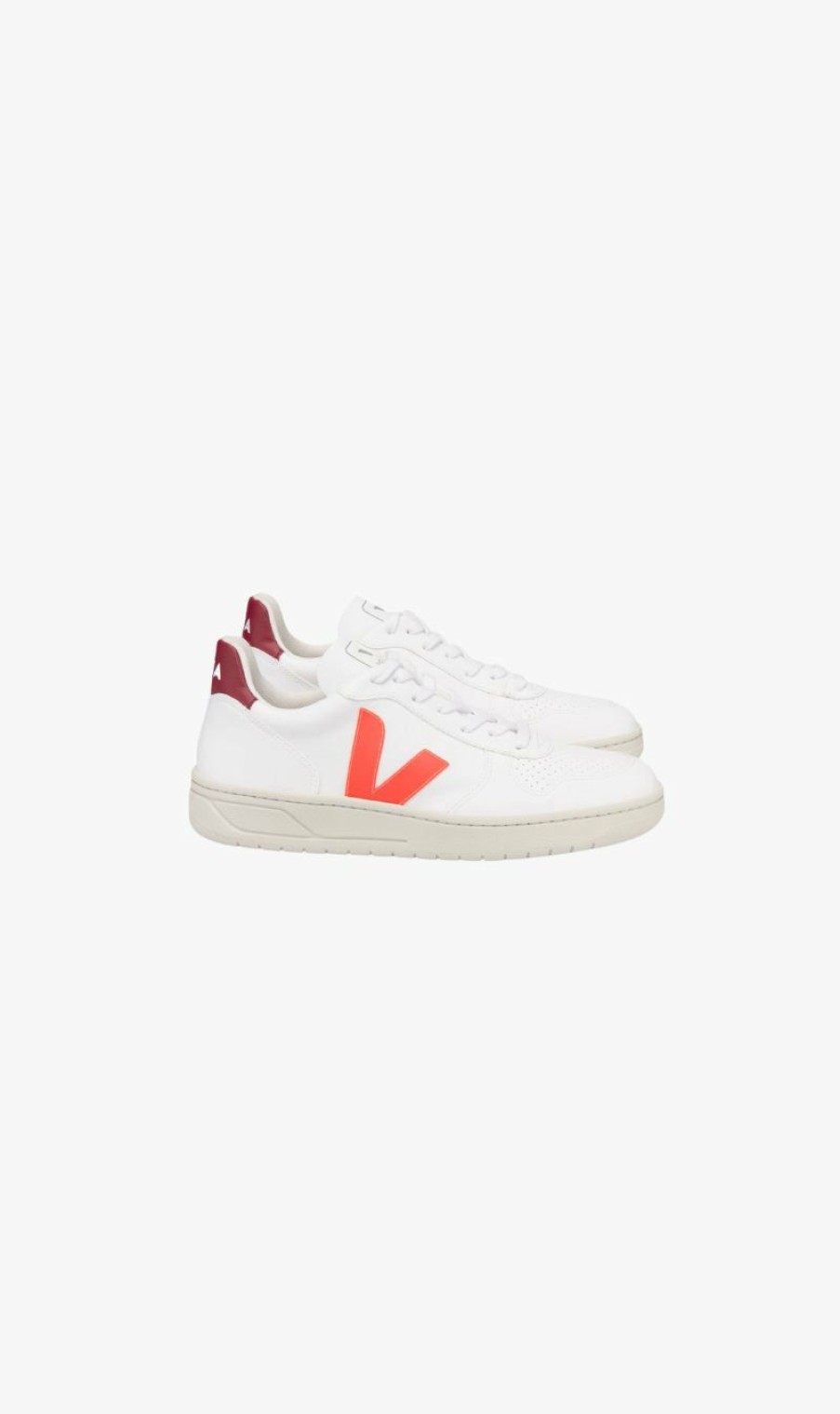 Sneakers * | Veja | V-10 Cwl Orange White