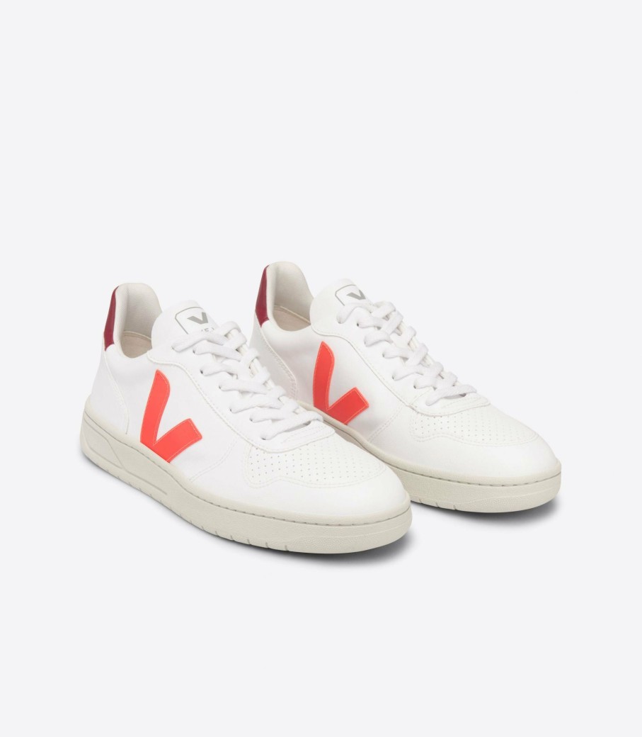 Sneakers * | Veja | V-10 Cwl Orange White