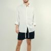 Menswear * | Kore Studios | Amalfi Linen Short Black