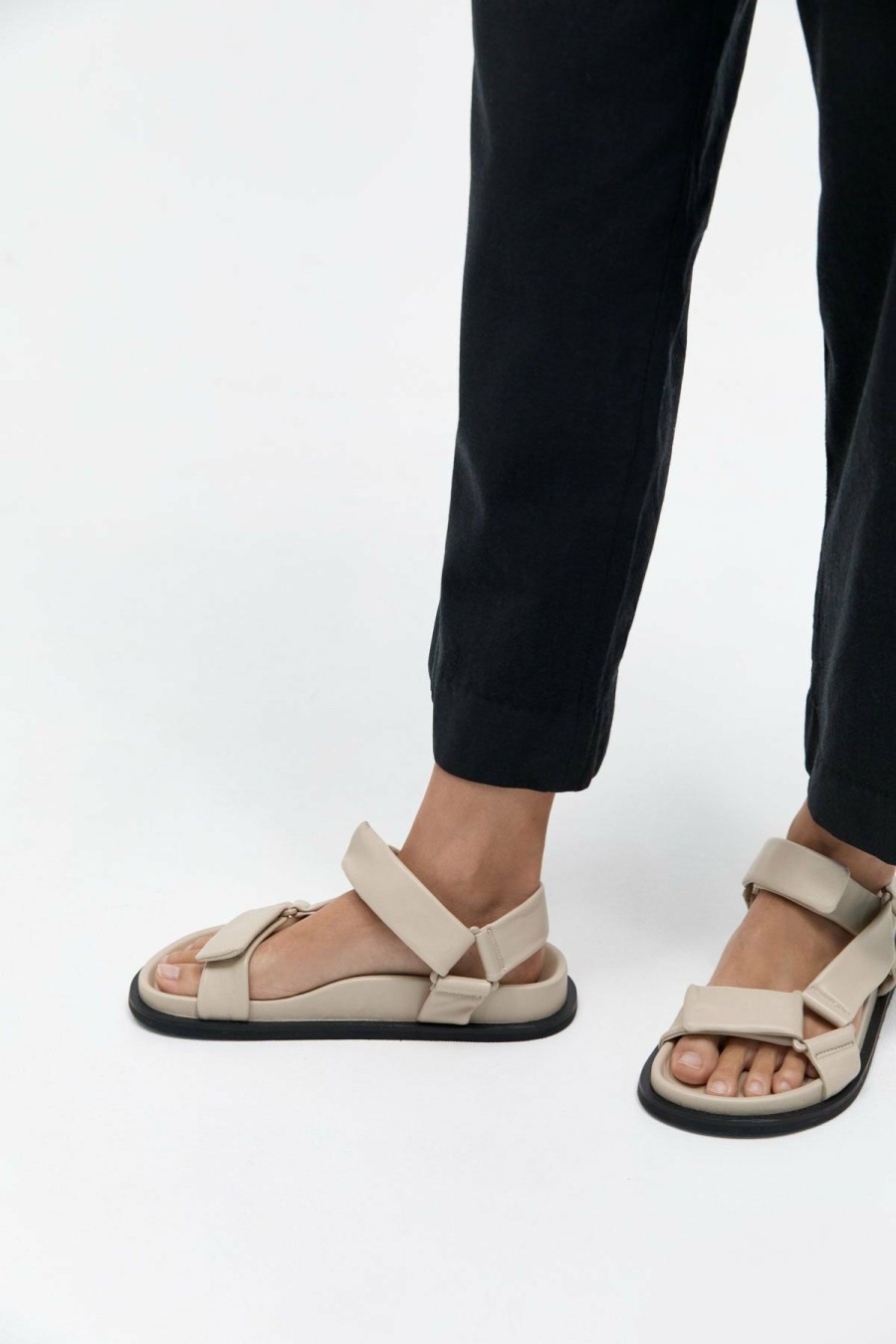 Sandals * | St Agni St. Agni | Padded Sportsu Sandal Ecru Off-White