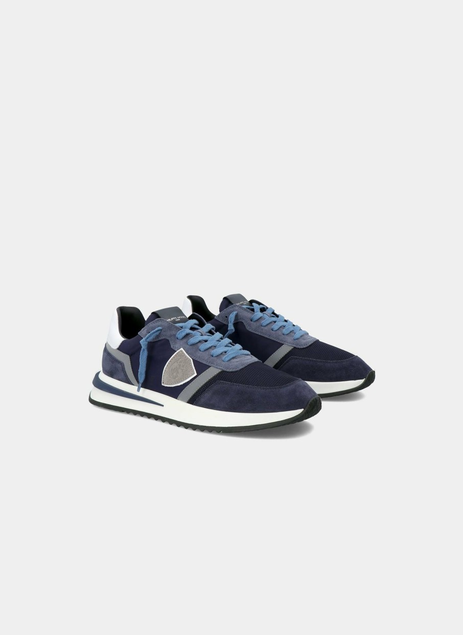 Sneakers * | Philippe Model | Tropez 2.1 Low Man Mondial Bleu Blue