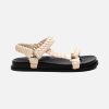 Sandals * | La Tribe | Elke Braided Sandal Cream Off-White