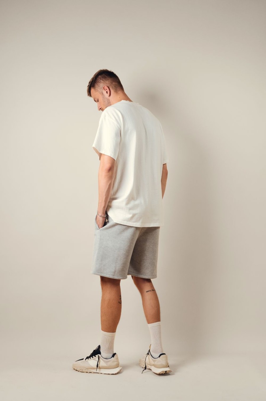 Menswear * | Kore Studios | Baller Track Short Marl Grey