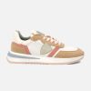 Sneakers * | Philippe Model | Tropez 2.1 Low Woman Mondial Pop Blanc Sable Beige