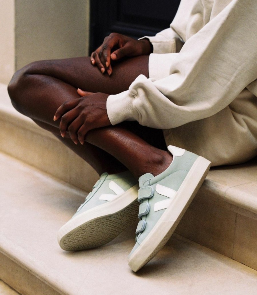 Sneakers * | Veja | Recife Logo Nubuck Matcha / White Misc