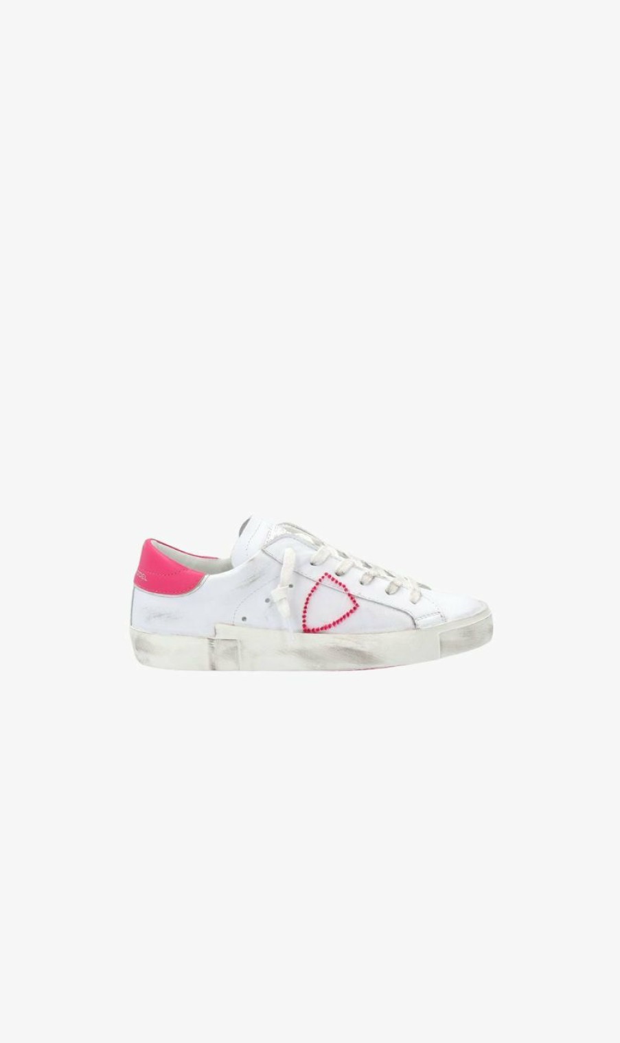 Sneakers * | Philippe Model | Prsx Broderie Pop Blanc Fucsia Misc