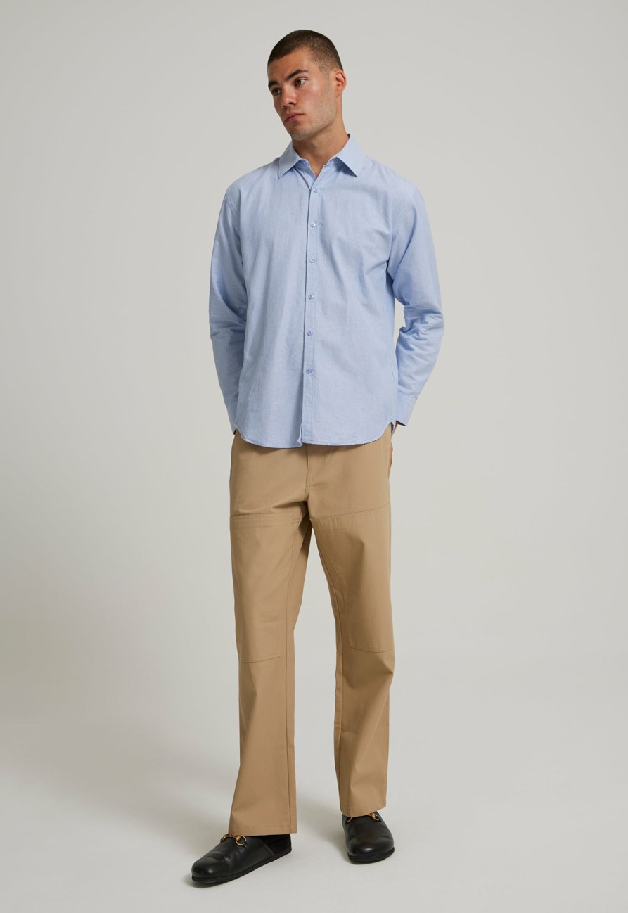 Menswear * | Jac+Jack Jac + Jack | Kenwood Shirt Pale Blue