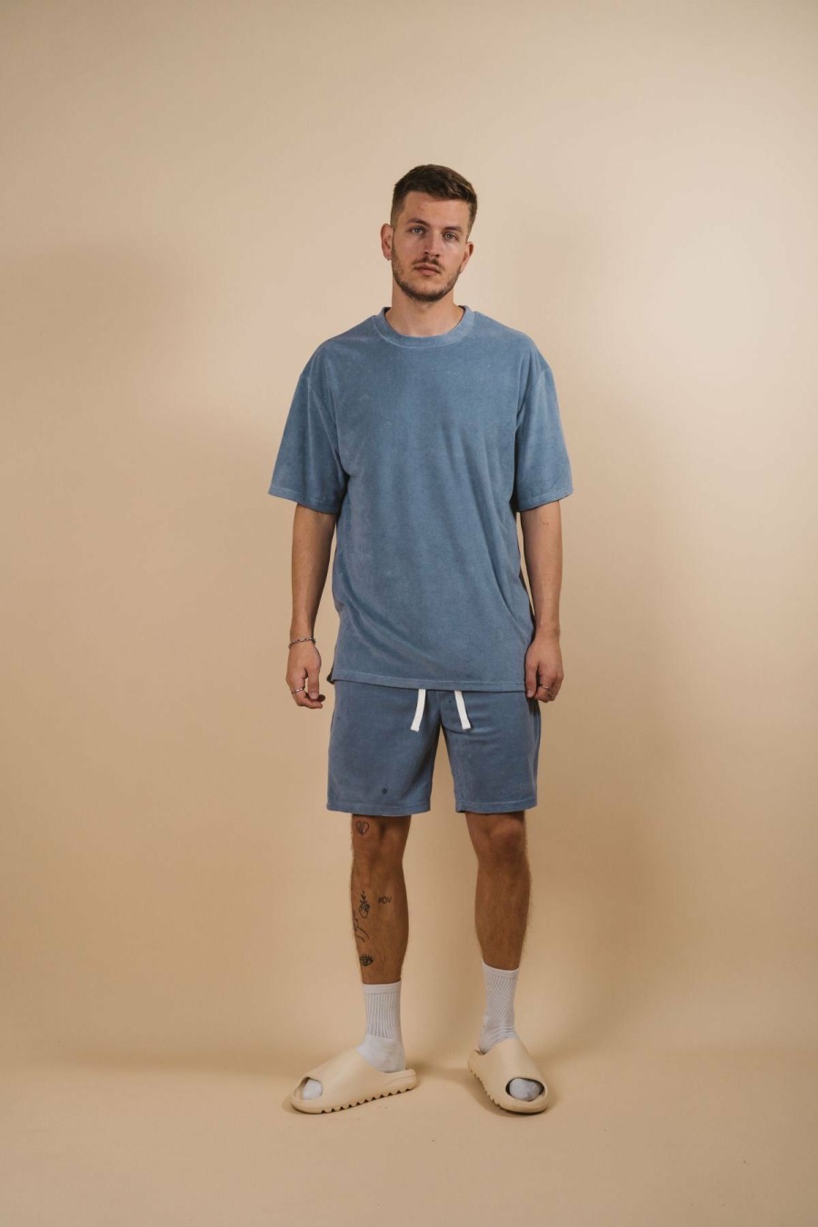 Menswear * | Kore Studios | Terry Cruise Short Slate Grey