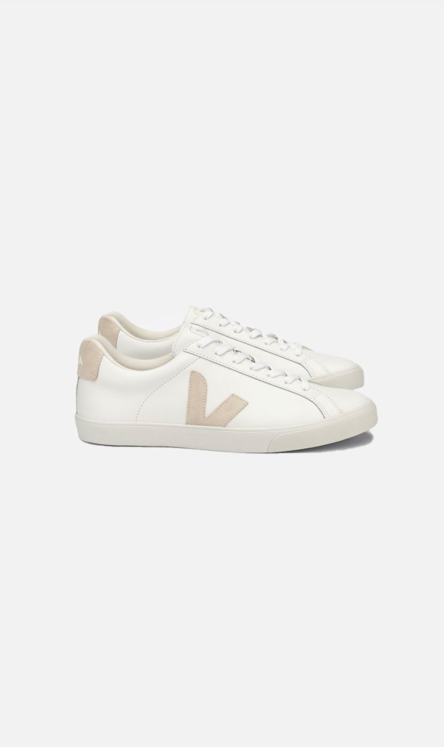 Sneakers * | Veja | Esplar Logo Leather Extra White / Sable Misc