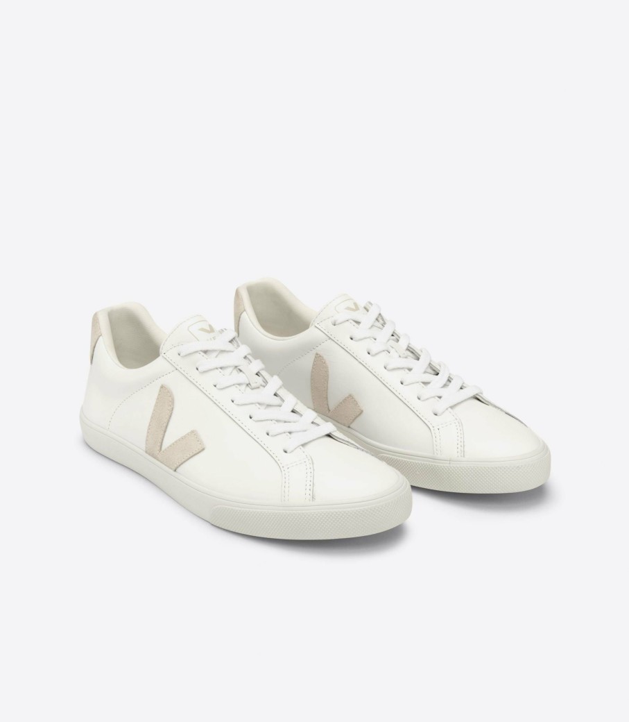 Sneakers * | Veja | Esplar Logo Leather Extra White / Sable Misc