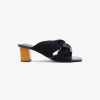 Sandals * | La Tribe | Twisted Mule Suede Black