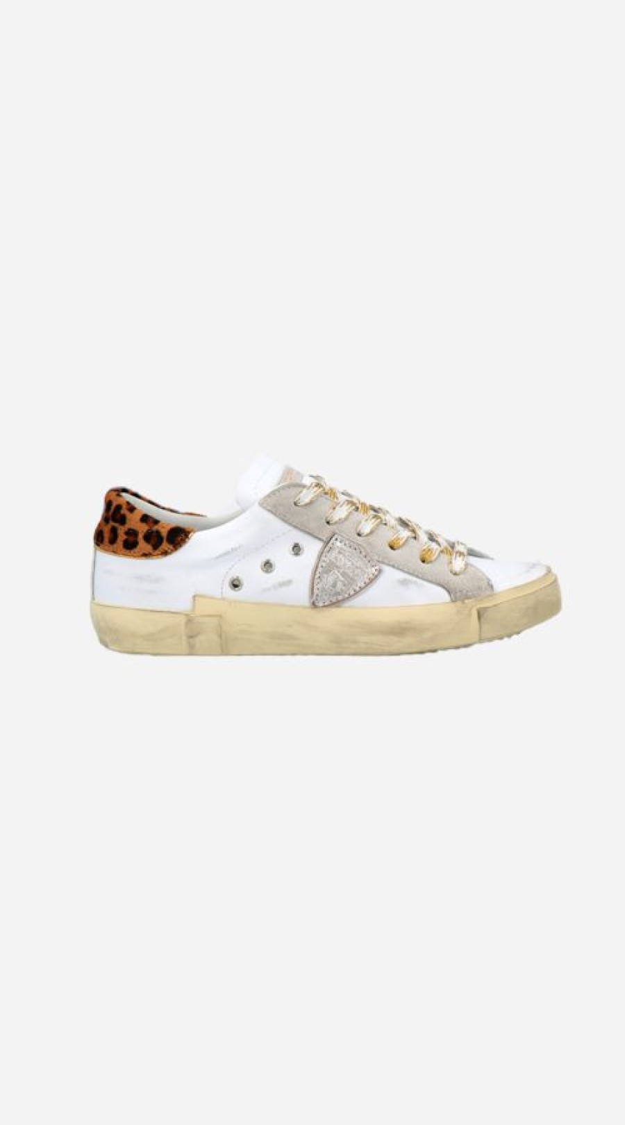 Sneakers * | Philippe Model | Prsx Veau Leo Blanc Misc