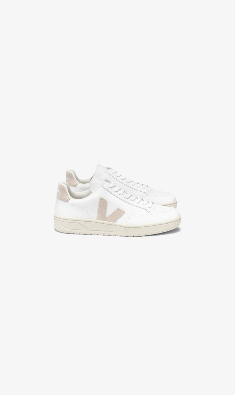 Sneakers * | Veja | V-12 Leather Extra Sable White