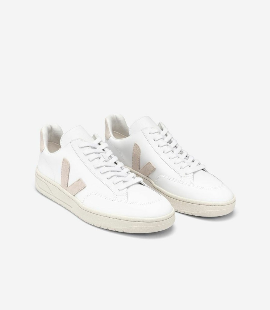 Sneakers * | Veja | V-12 Leather Extra Sable White