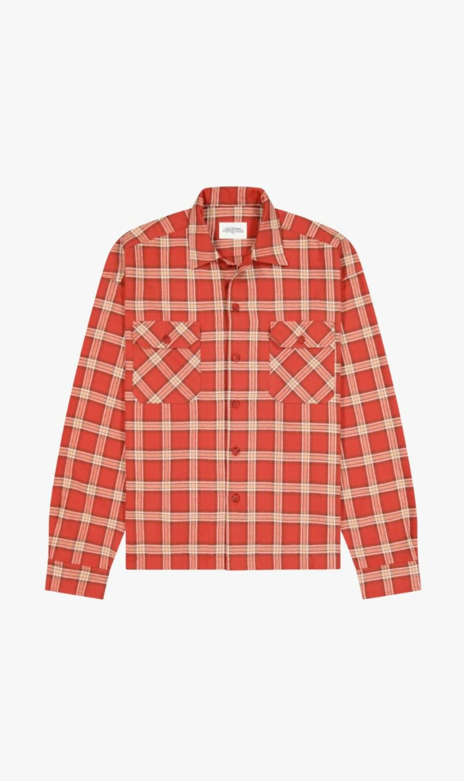 Menswear * | Porter James Sports | Boxed Overshirt Red